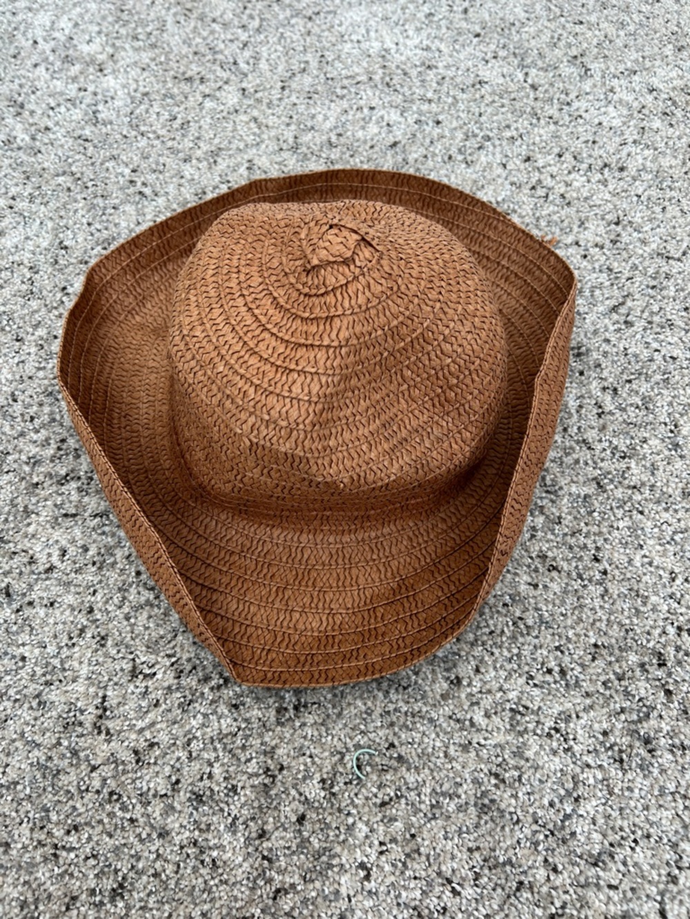 Men's Brown Straw Sun Hat - Classic Packable Beach Hat